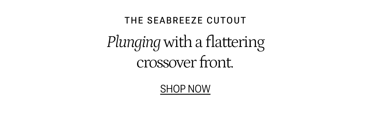 Plunging with a flattering crossover front