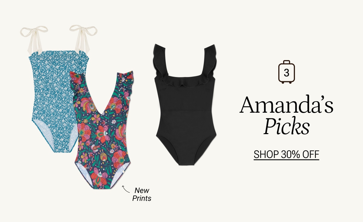 Multi colored one piece swimsuits