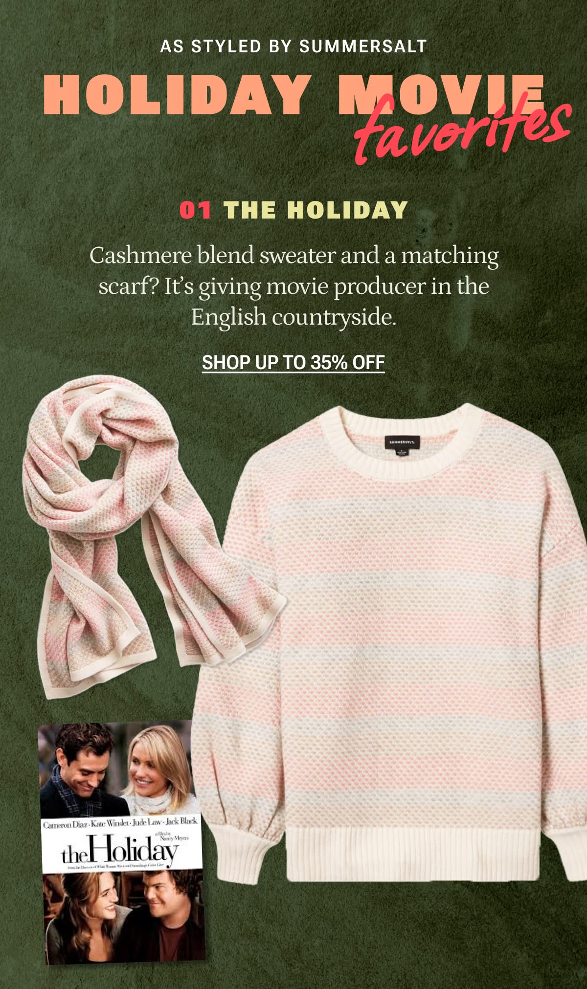 Summersalt rainbow cashmere sweater