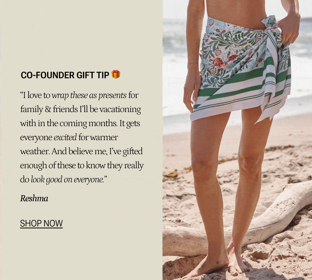 Co-Founder Gift Tip for Pareos