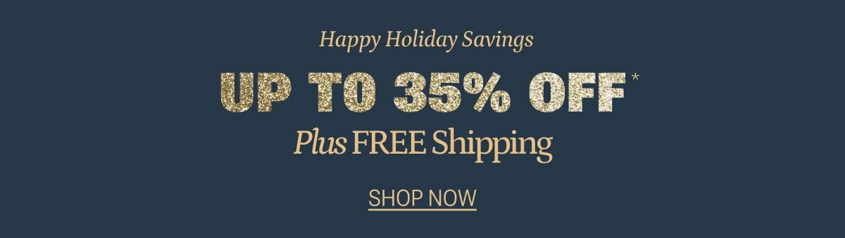 Happy Holiday Savings