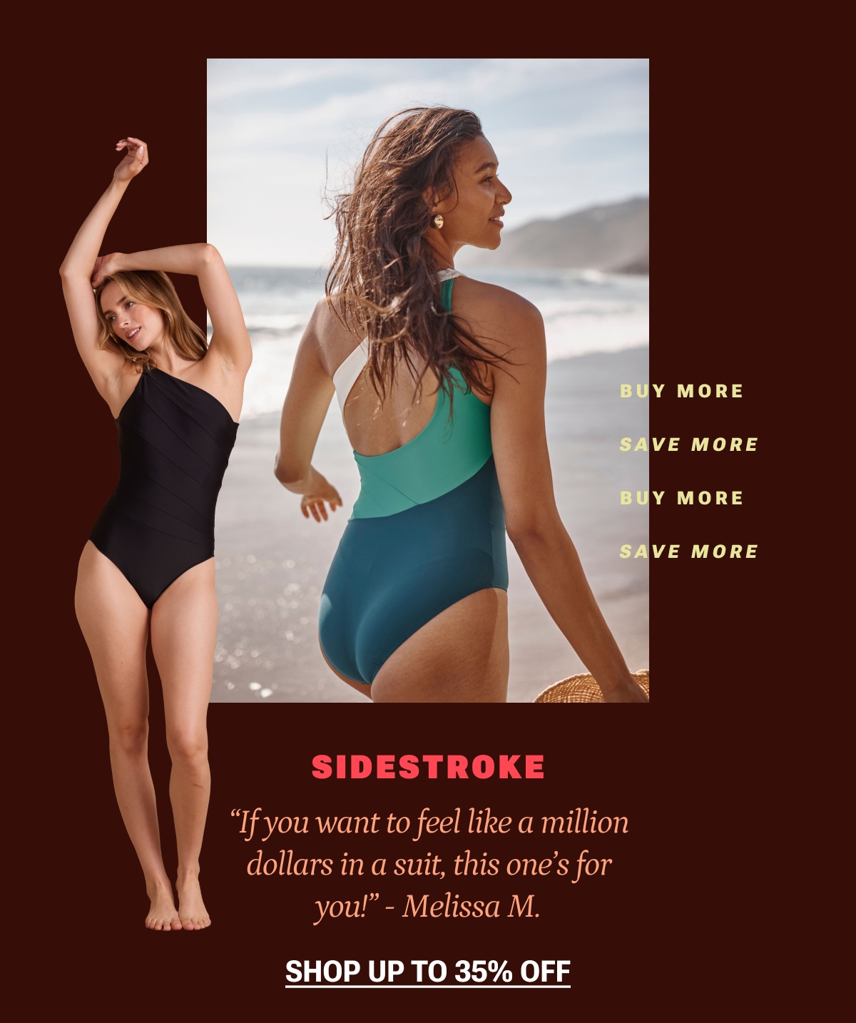 Models in Summersalt Sidestrokes