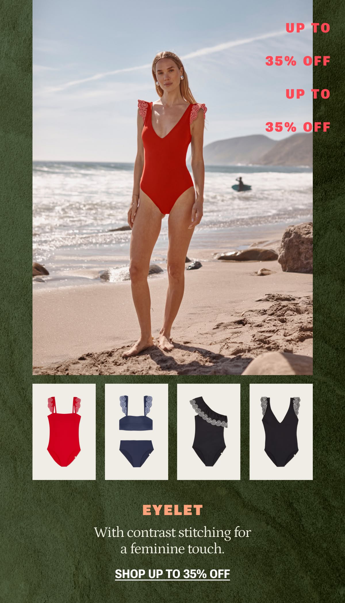 Model in Eyelet Backflip