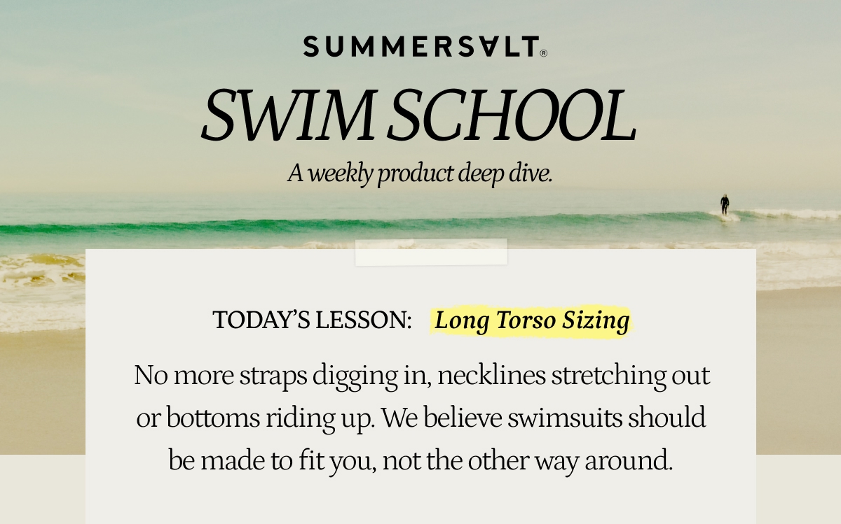 Swim School Long Torso Sizing
