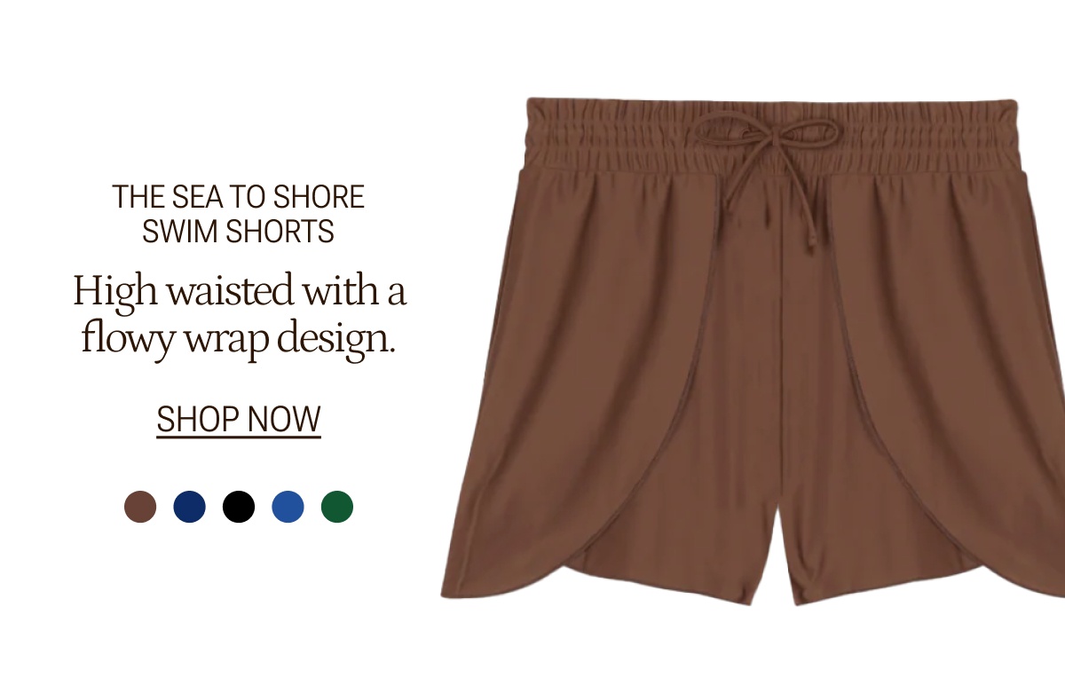Brown swim shorts