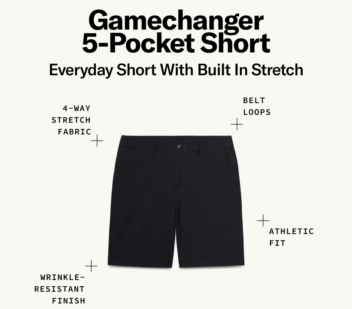 Gamechanger 5-Pocket Short