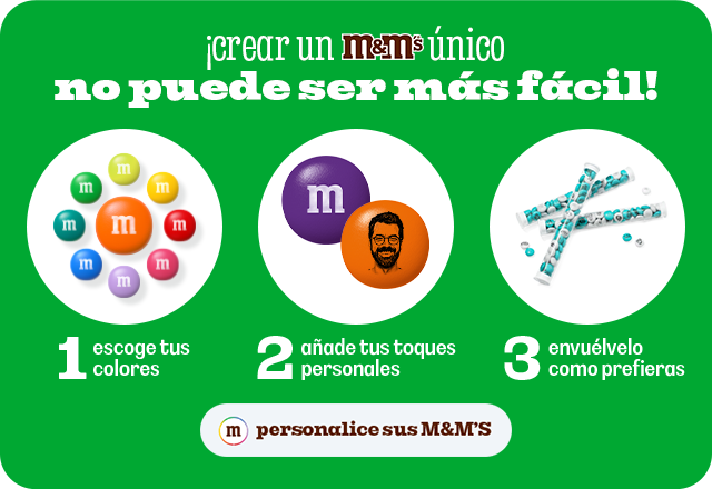 PERSONALICE SUS M&M'S