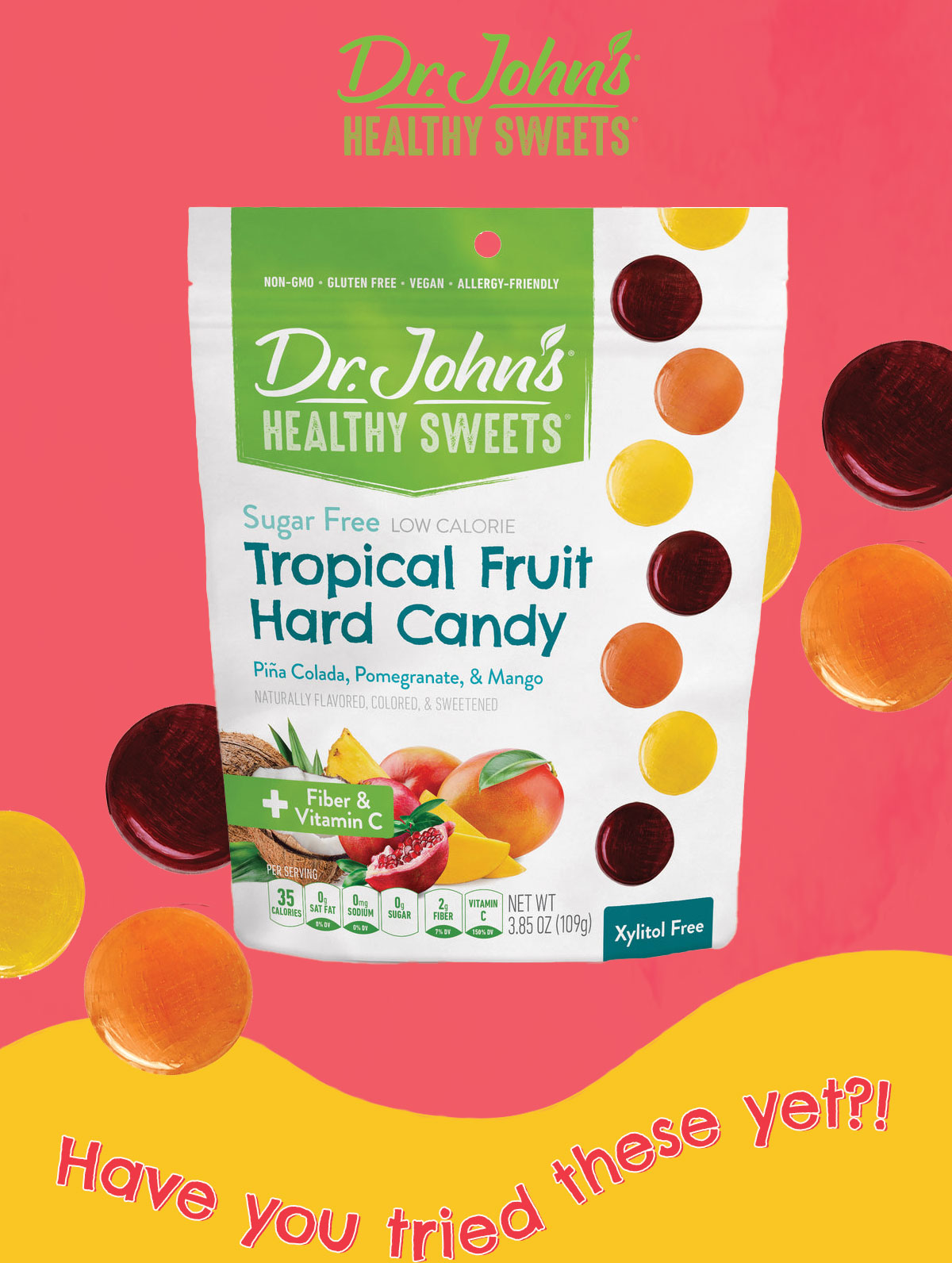 🍭 Have you tried these xylitolfree candies?! Dr. John's Healthy Sweets