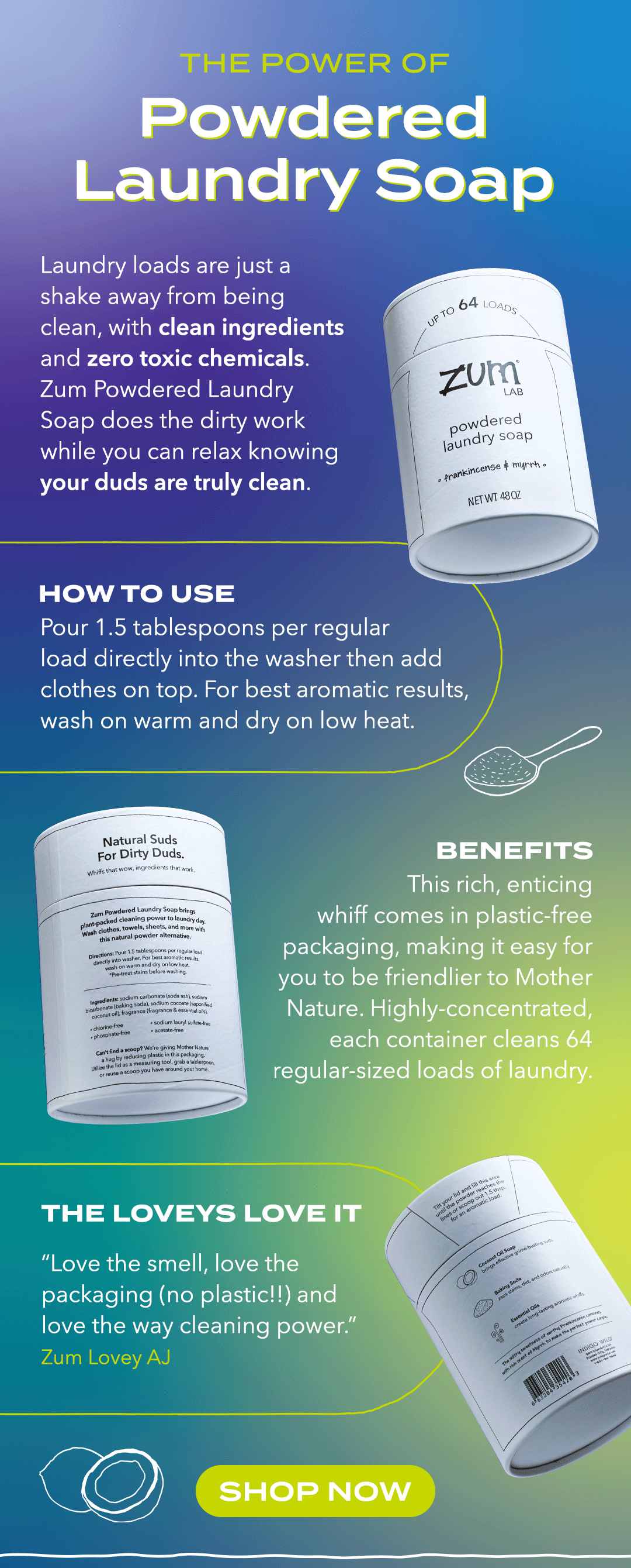 The Power Of Powdered Laundry Soap. Indigo Wild