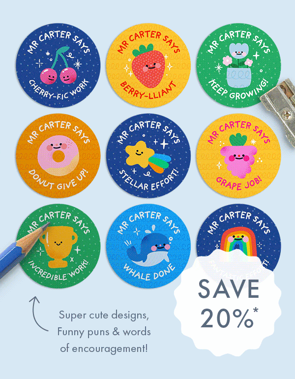 SALE! Get a mix of 288 Sticky & Iron On Labels + Extras for only