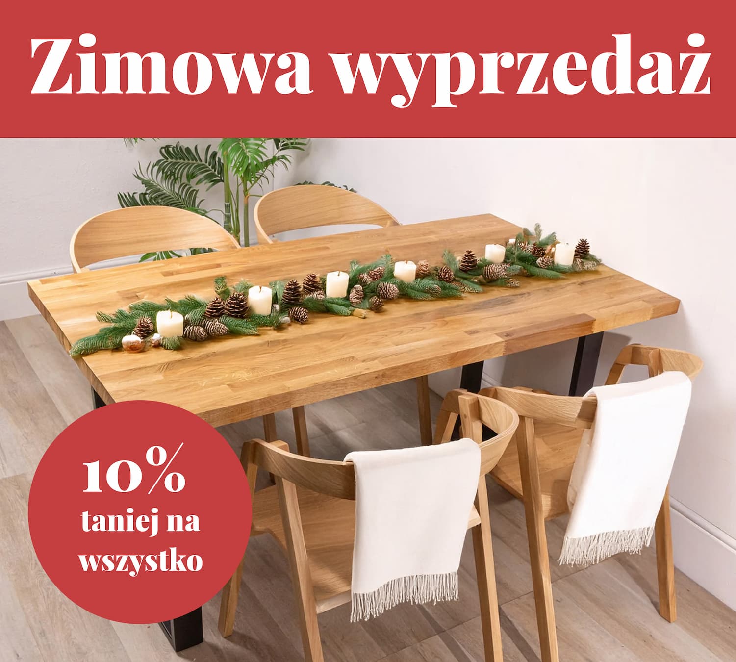 Zimowa wyprzedaż — 10% taniej w całym sklepie