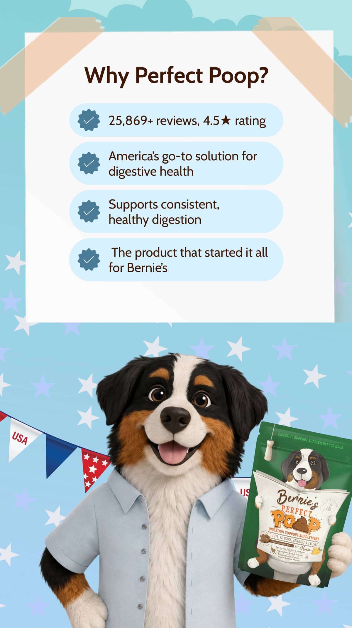 Why Perfect Poop? ✅ 25,869+ reviews, 4.5★ rating  ✅ America’s go-to solution for digestive health  ✅ Supports consistent, healthy digestion  ✅ The product that started it all for Bernie’s  >> SHOP PERFECT POOP NOW << 