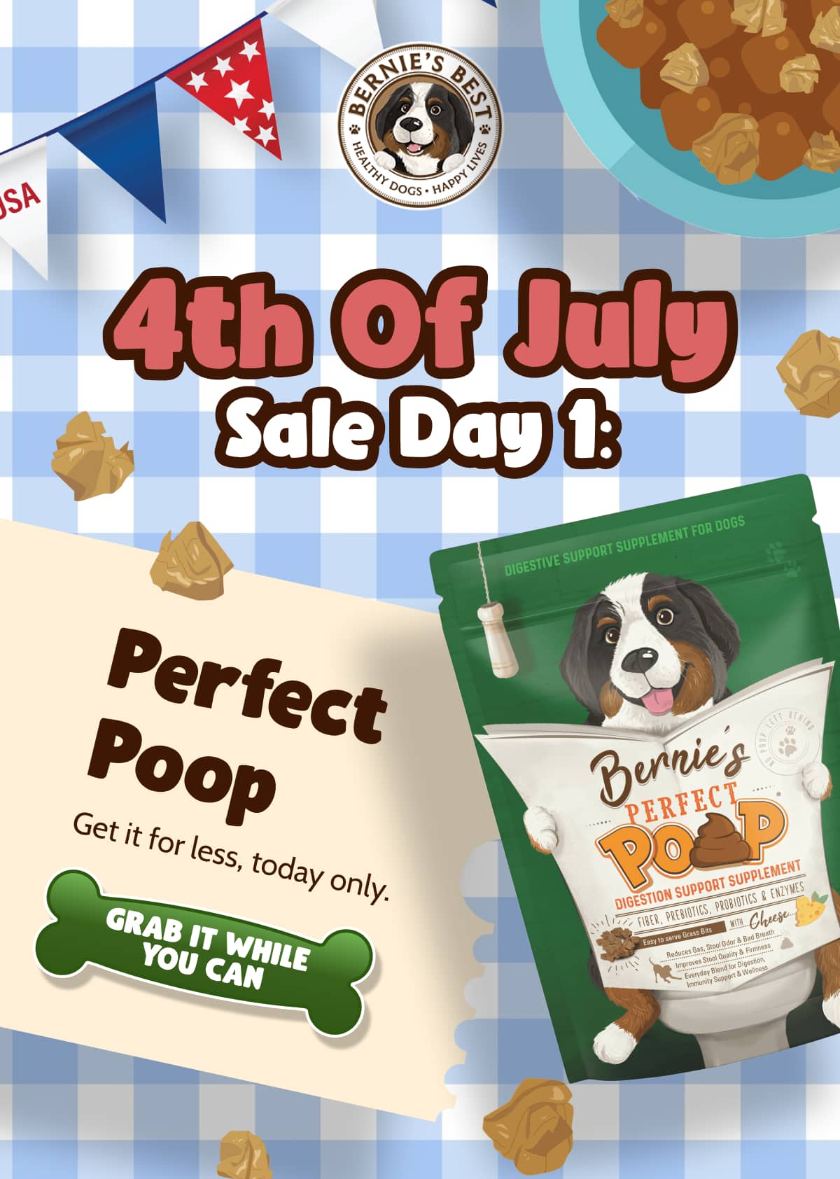 4th Of July Sale Day 1:  Perfect Poop  Get it for less, today only. 