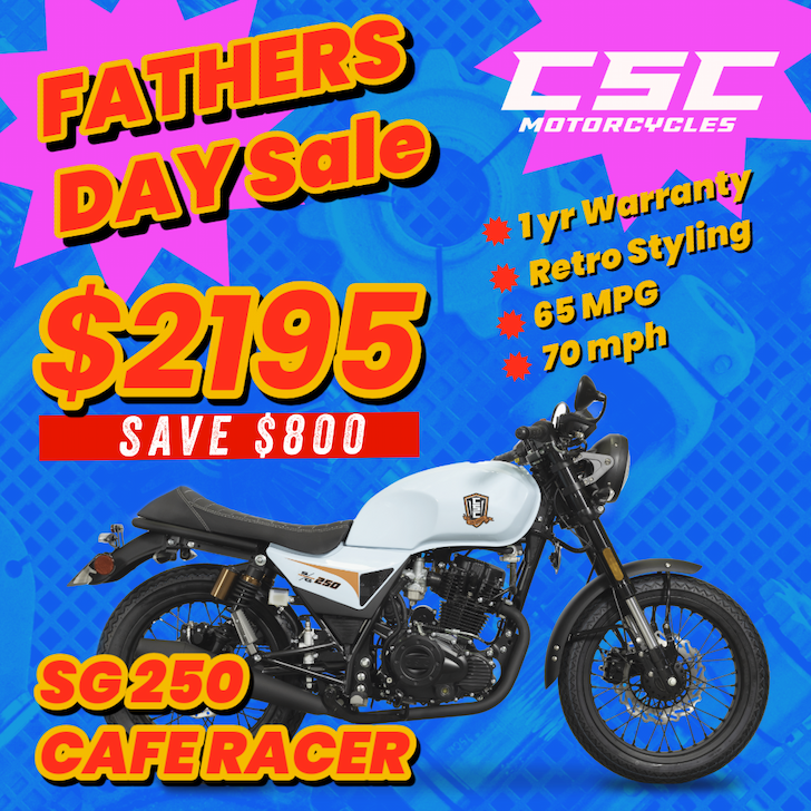 SG250 Cafe Racer $2,195