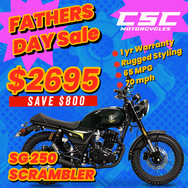 SG250 Cafe Racer $2,195