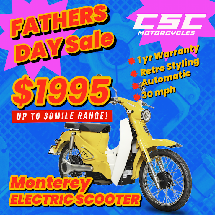 Monterey Electric Scooter $1,995 - NO DEALER FEES!