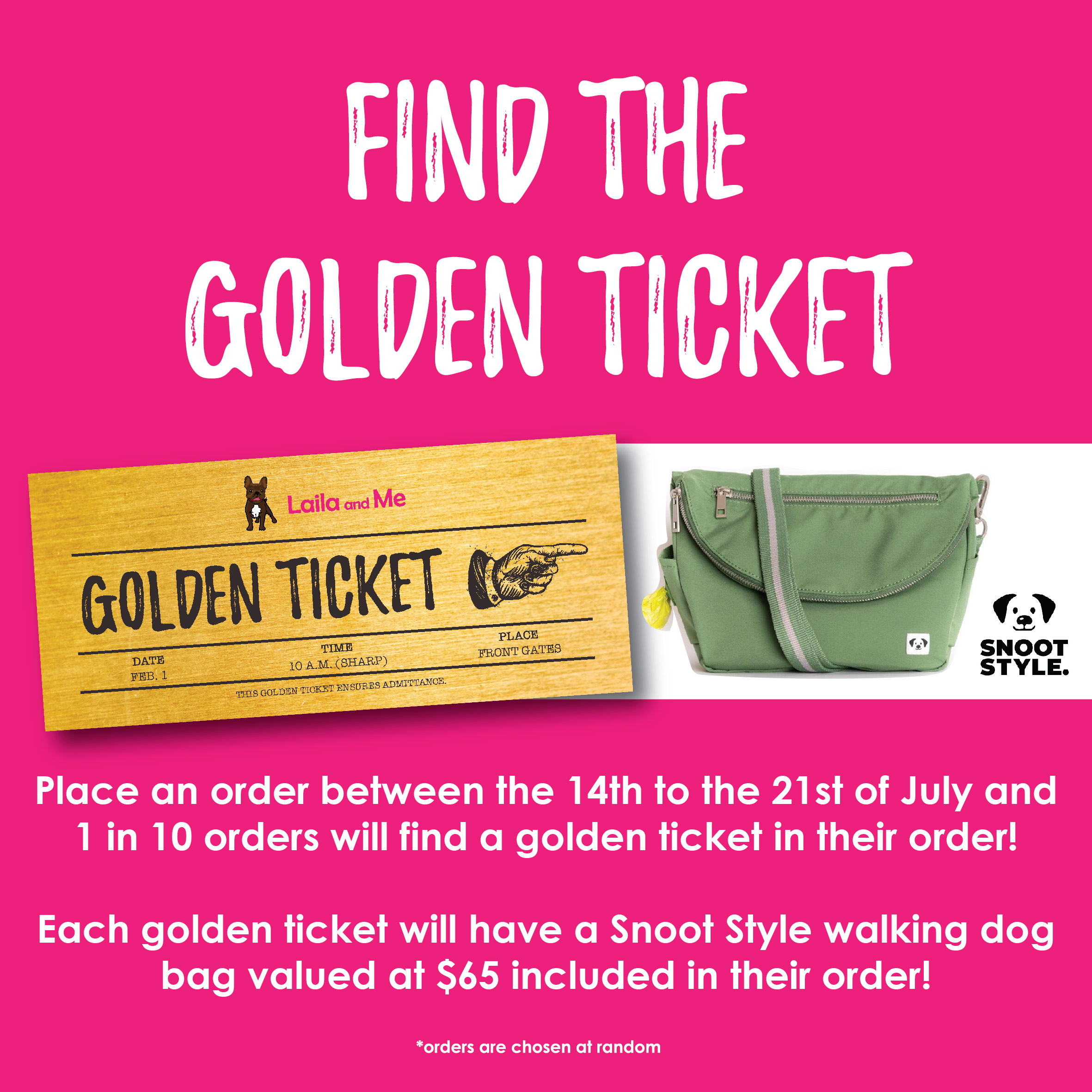 Did you find the Golden Ticket 🎫 plus discount code! Laila And Me