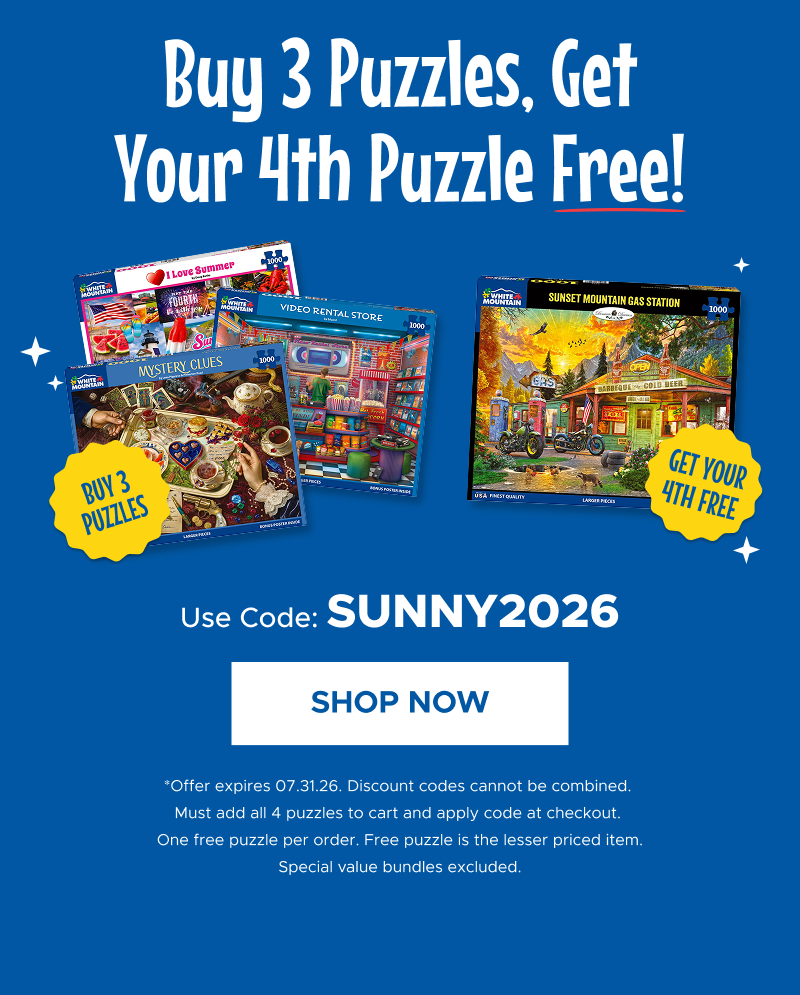 Buy 3 Puzzles, Get Your 4th Puzzle Free | Shop Now