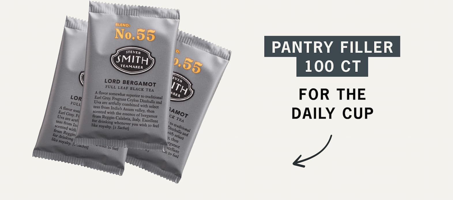 Pantry Filler 100ct: For the daily cup. 