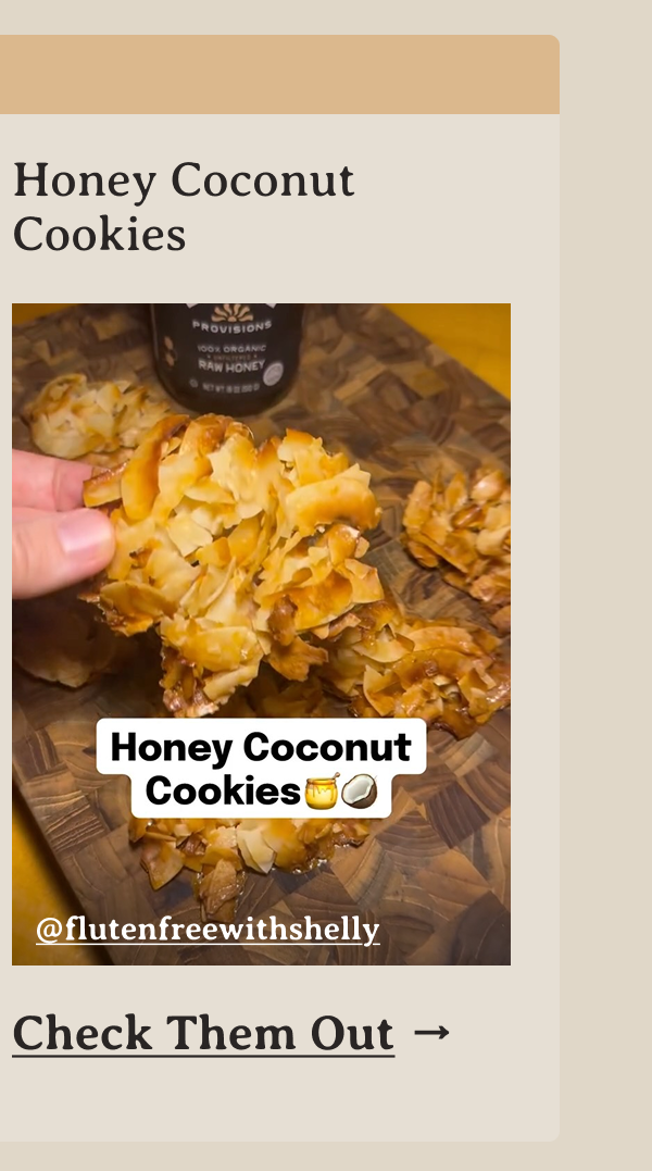 Honey Coconut Cookies