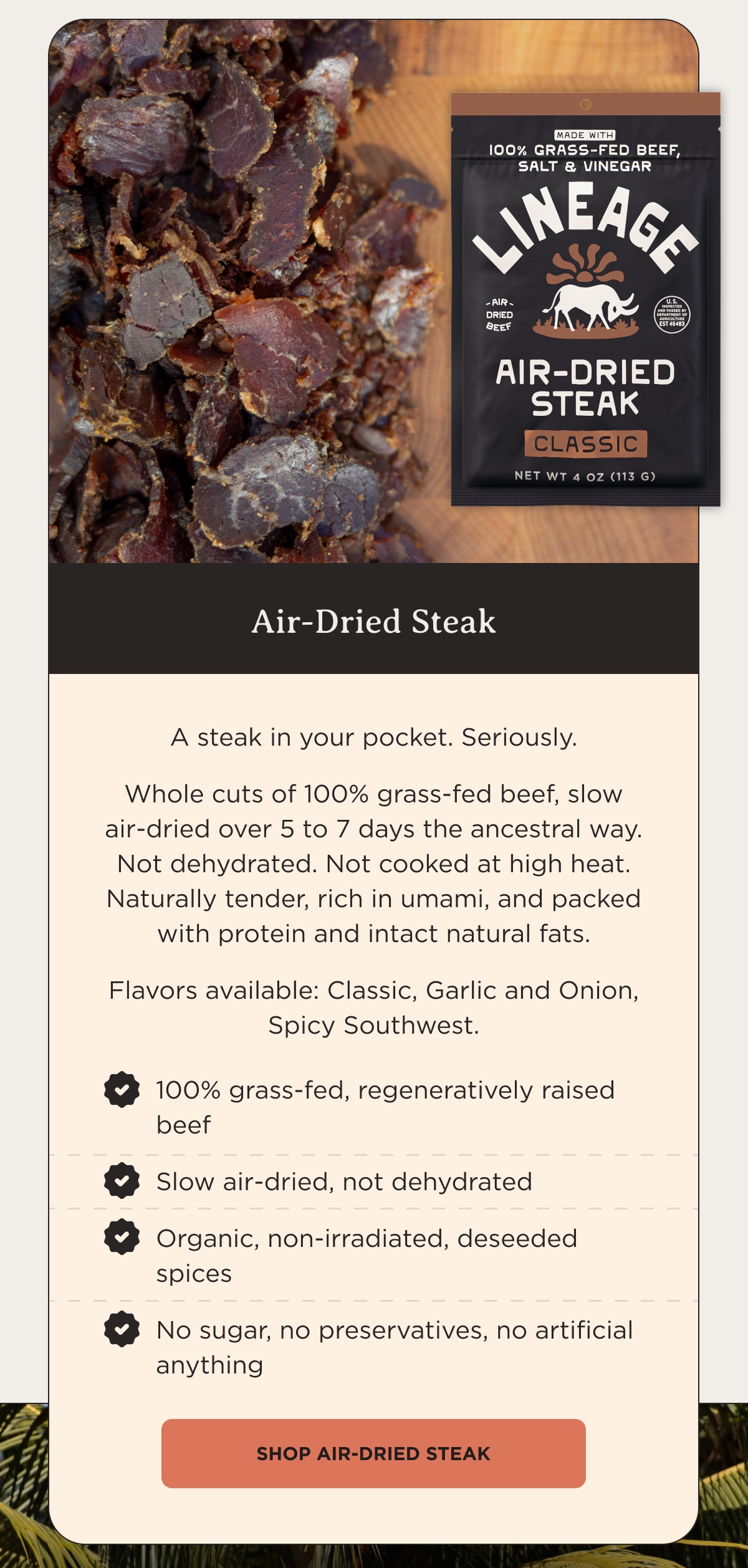 Air Dried Steak