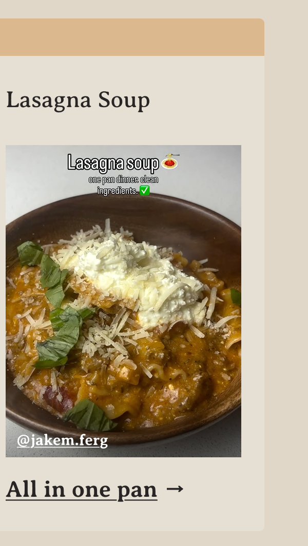 Lasagna Soup