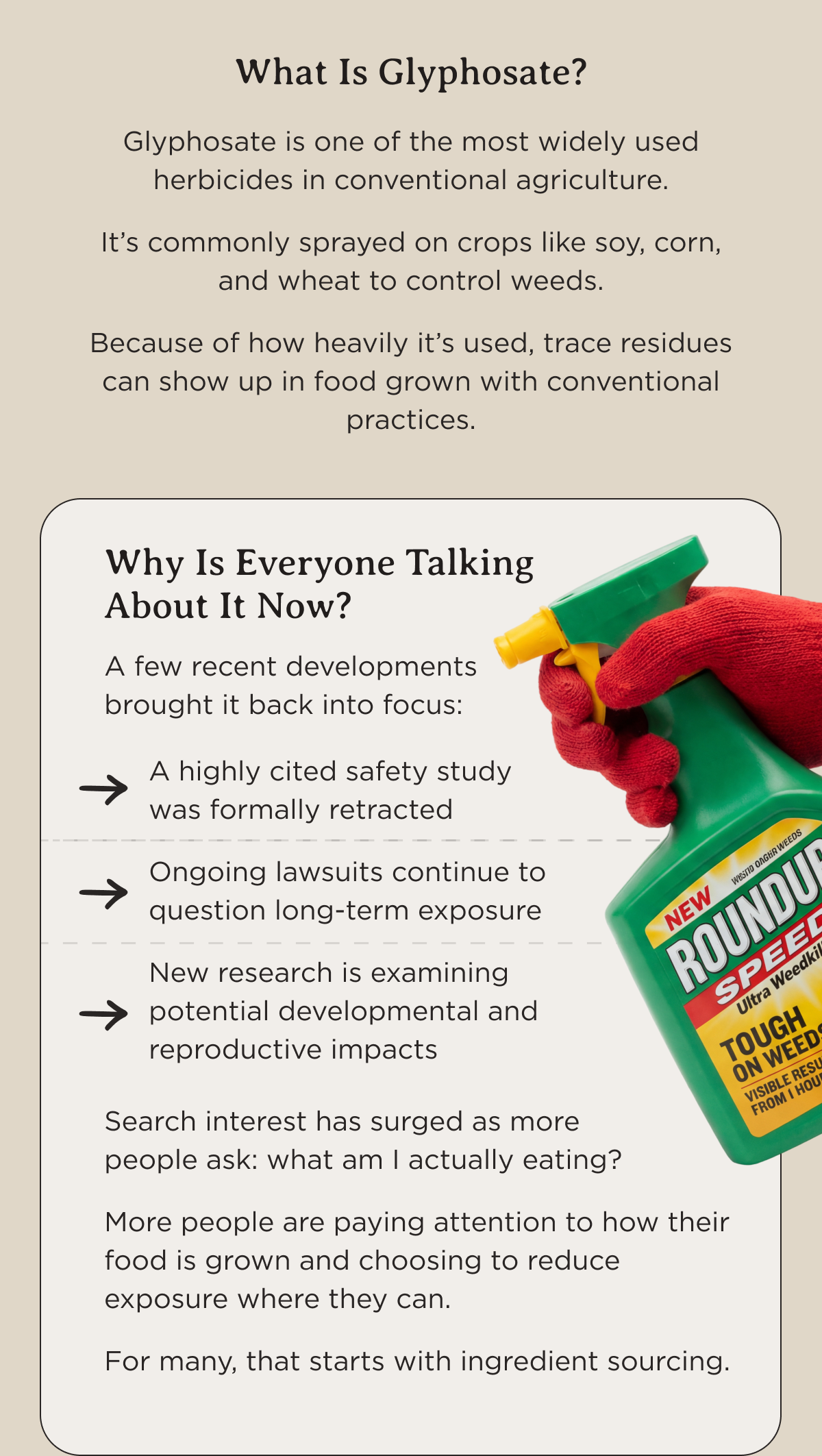 What is glyphosate?