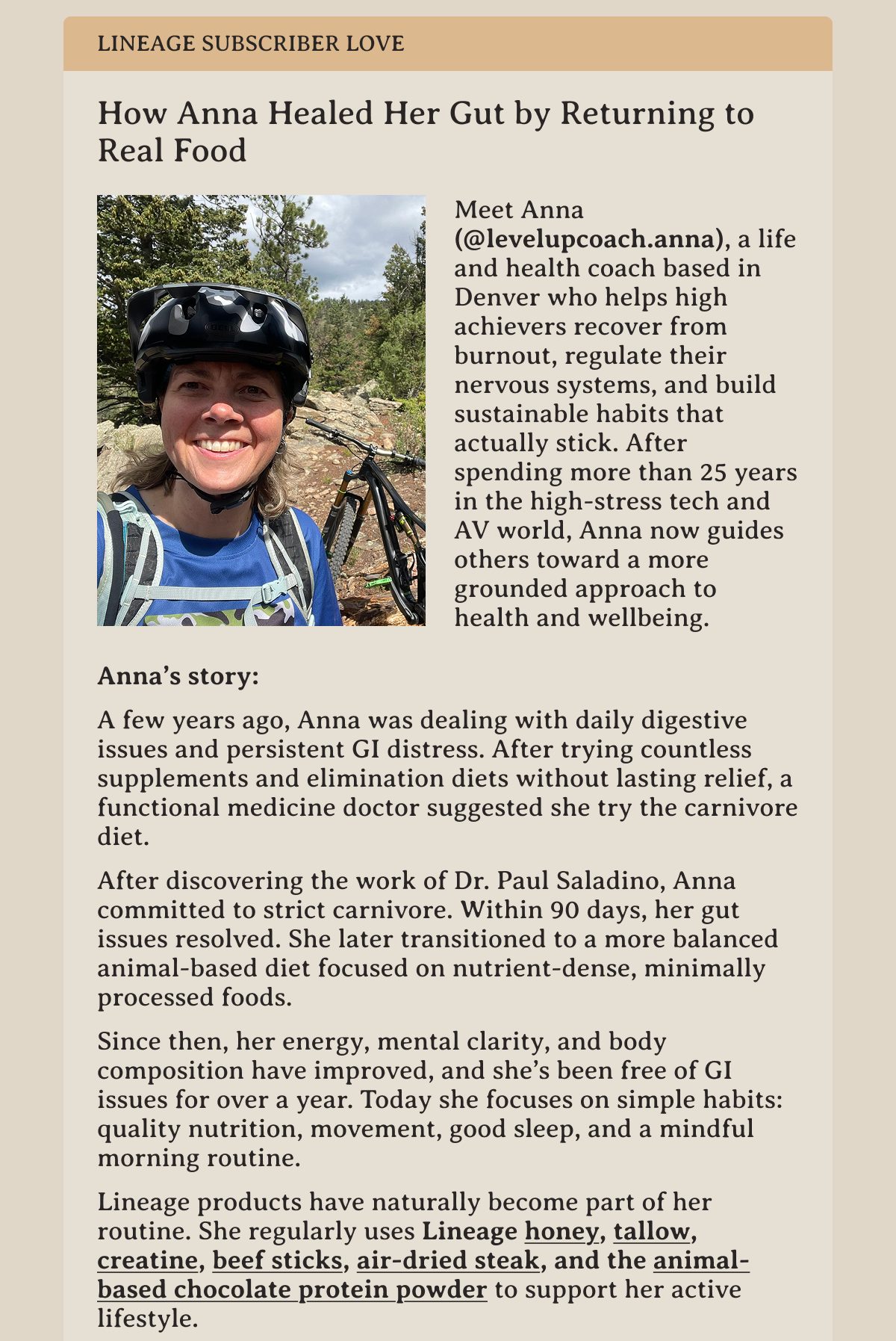 Lineage customer love