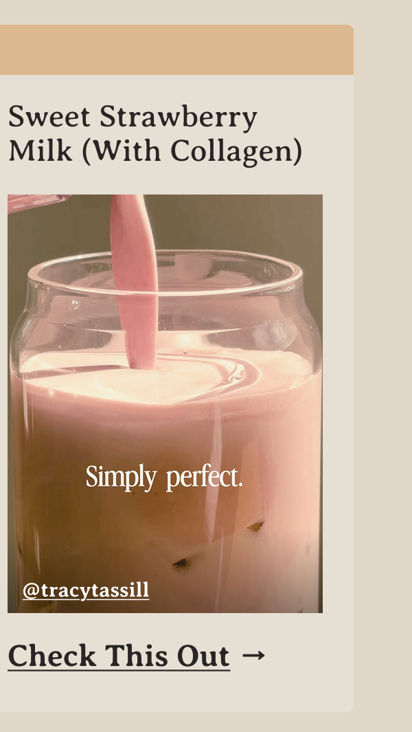 Sweet Strawberry Milk (With Collagen)