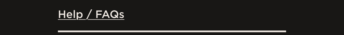 Help / FAQs