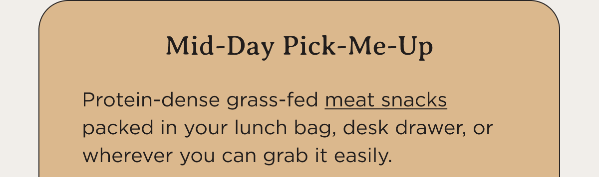 Grass-fed meat snacks