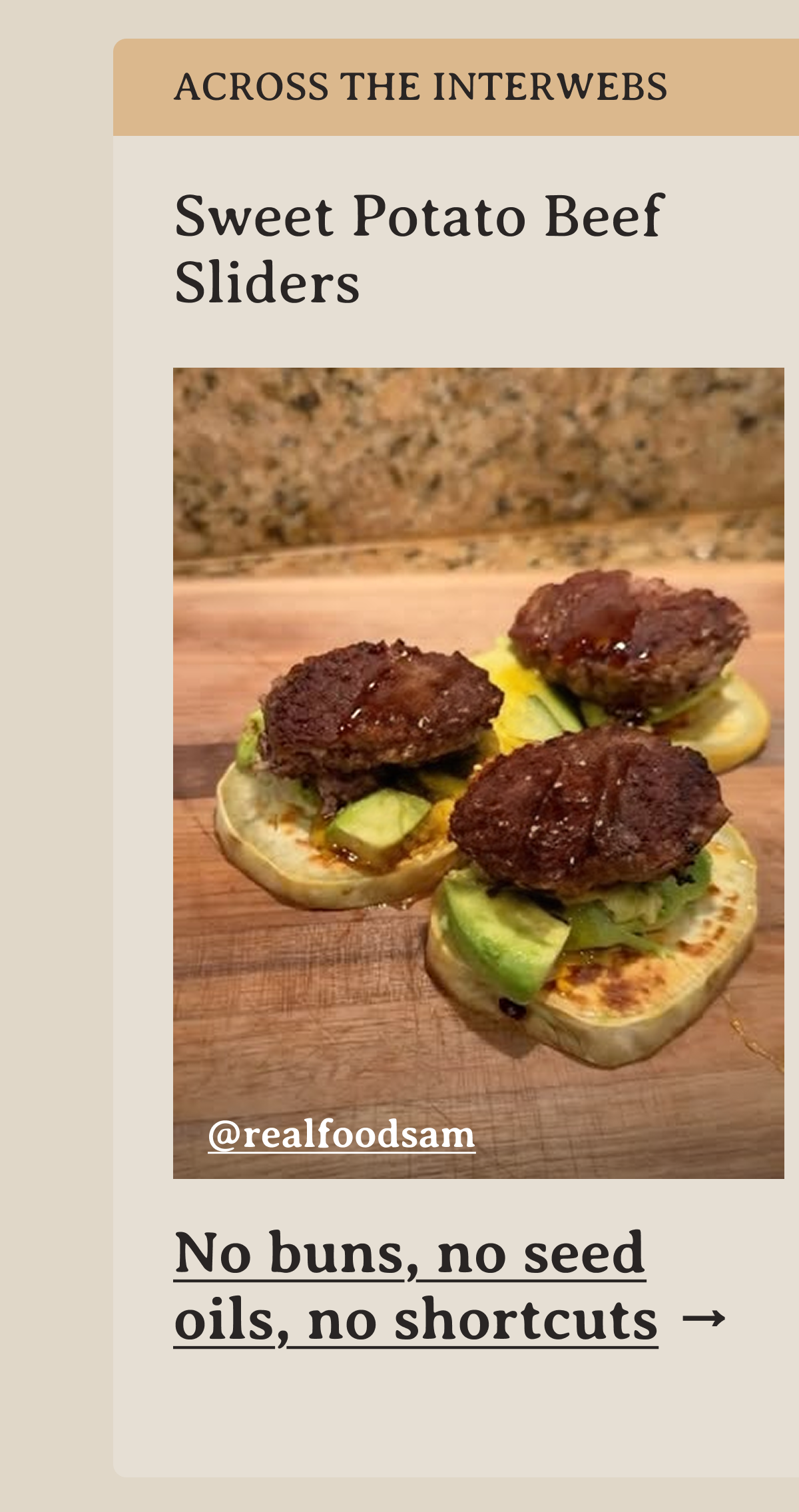 Sweet Potato Beef Sliders