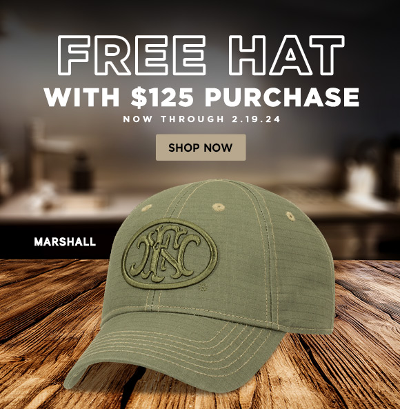 Free Hat with $125 purchase through 2.19.24