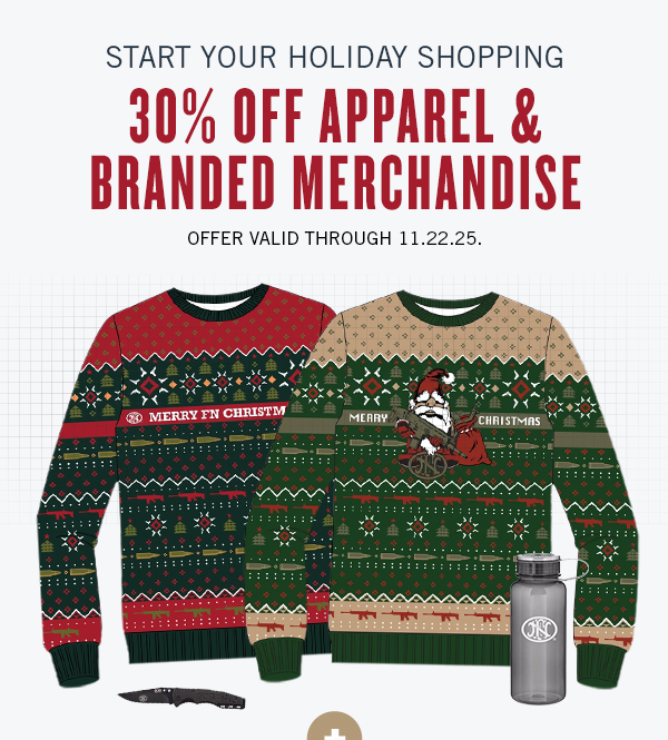 30% off apparel & branded merchandise