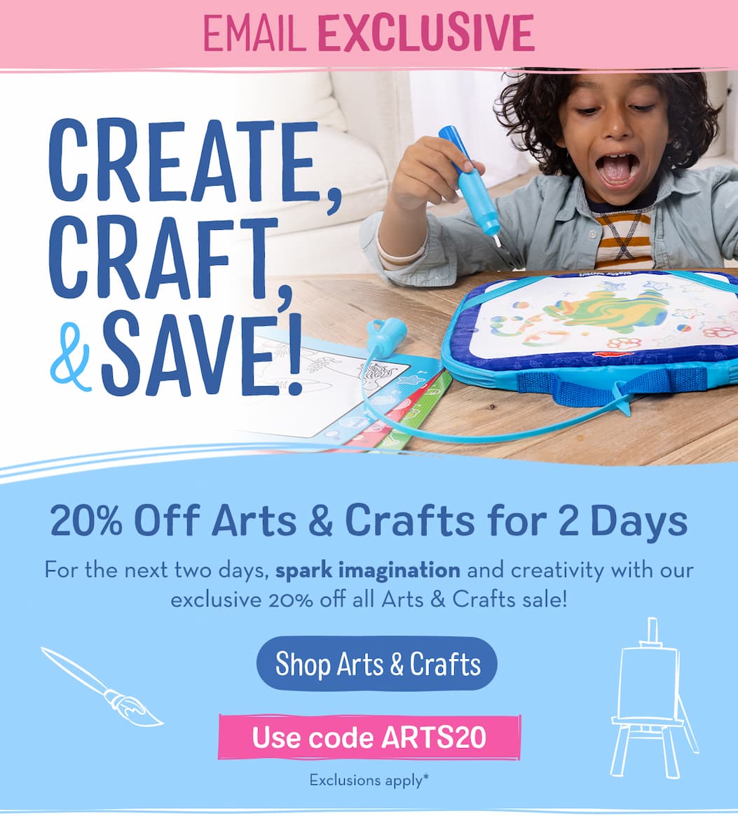 20% Off Arts & Crafts for 2 Days