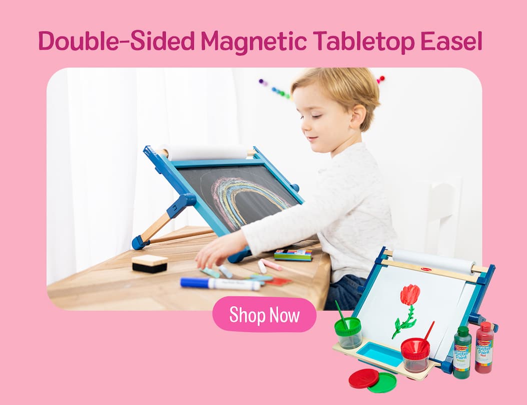 Double-Sided Magnetic Tabletop Easel