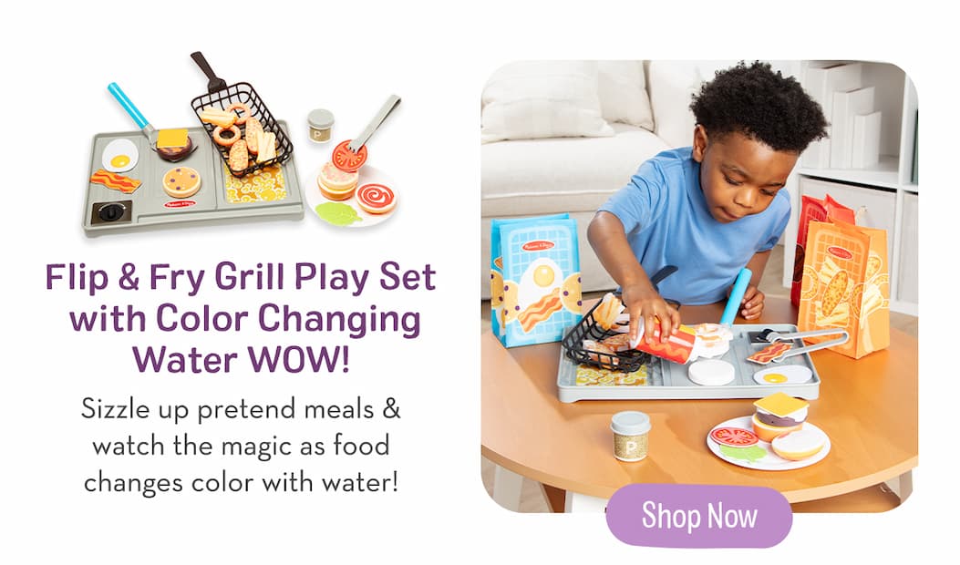 Flip & Fry Grill Play Set with Color Changing Water WOW!