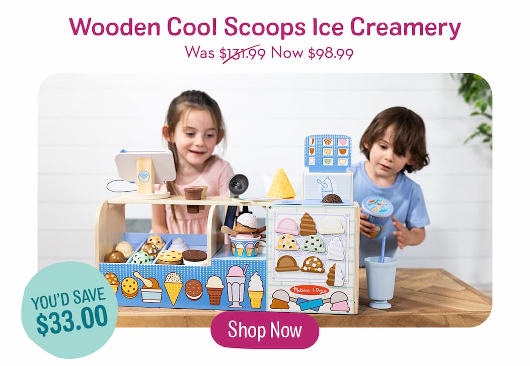 Wooden Cool Scoops Ice Creamery
