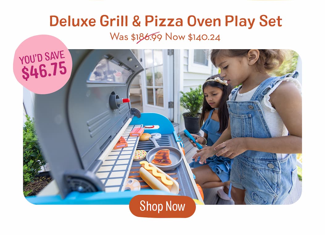 deal of the day 25% off the Deluxe Grill & Pizza Oven Play Set