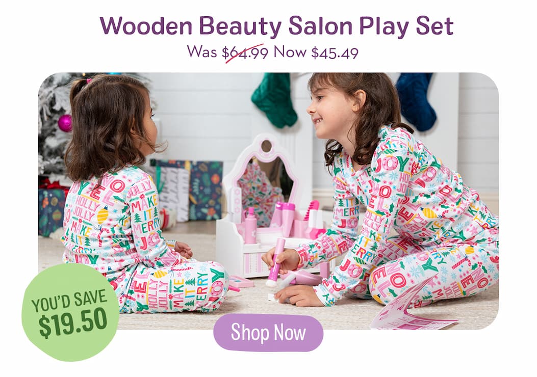 Wooden Beauty Salon Play Set