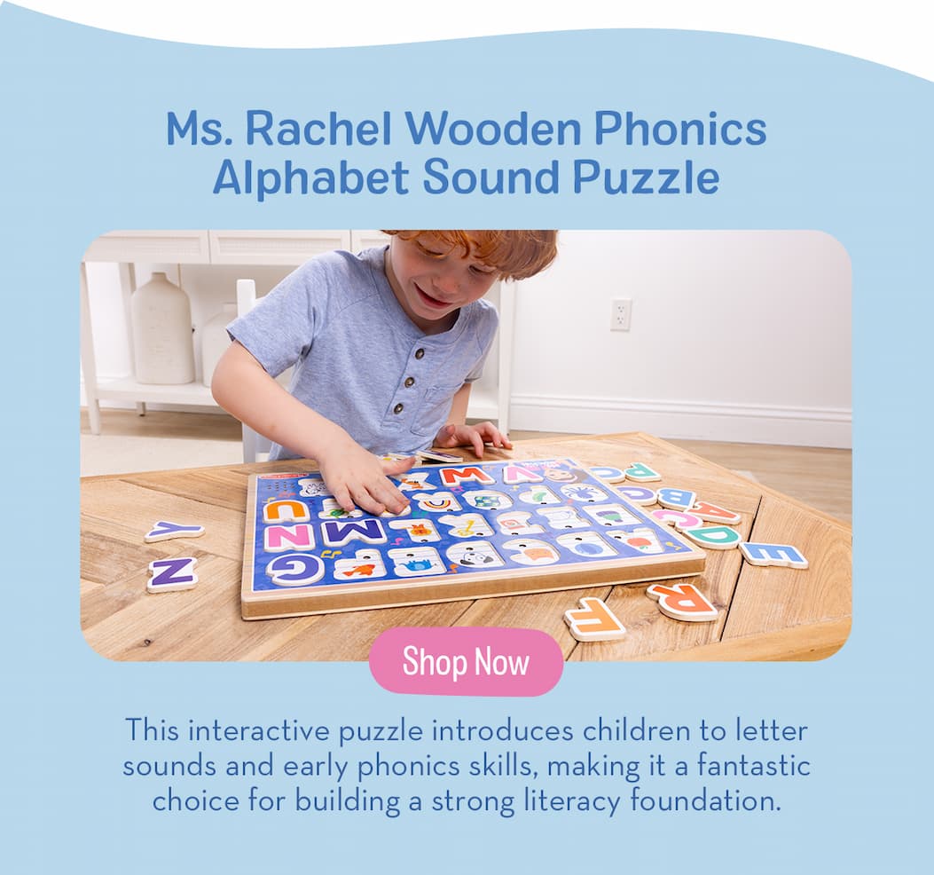 Ms. Rachel Wooden Phonics Alphabet Sound Puzzle