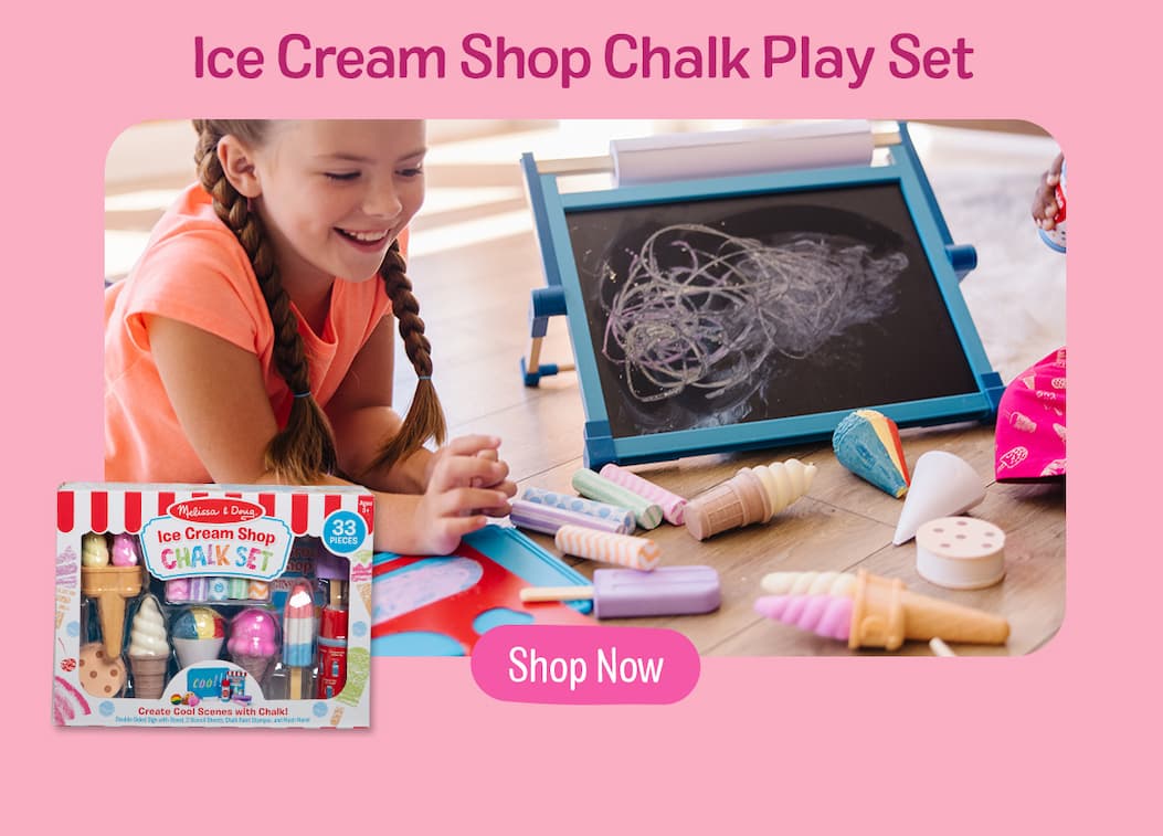 Ice Cream Shop Chalk Play Set