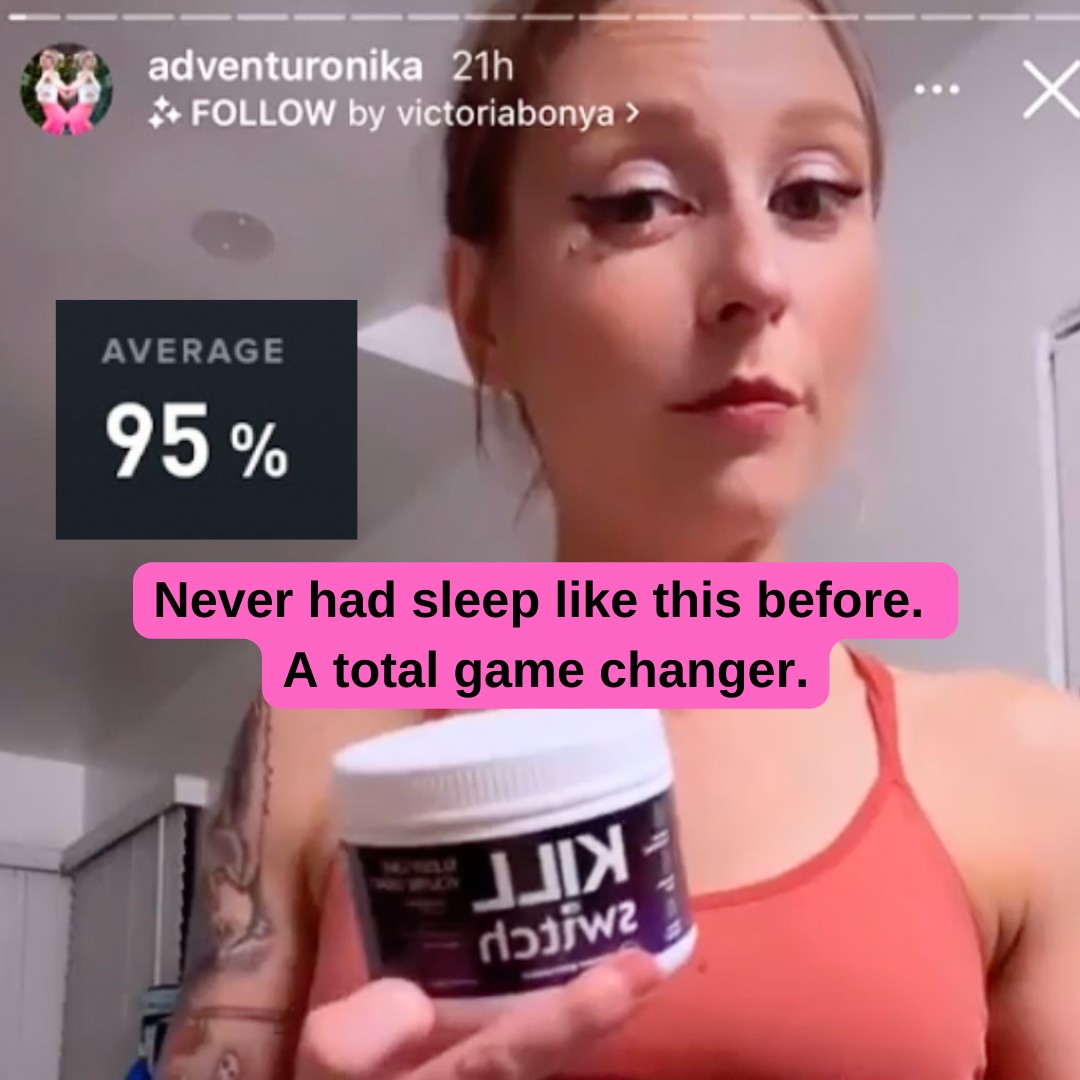 Customer post: sleep score 95