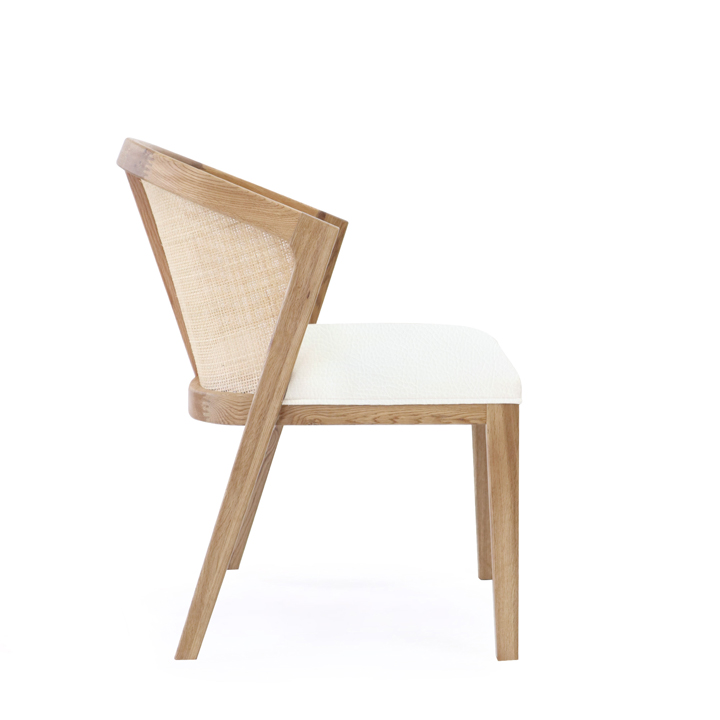 Anka Dining Chair White Leatherette