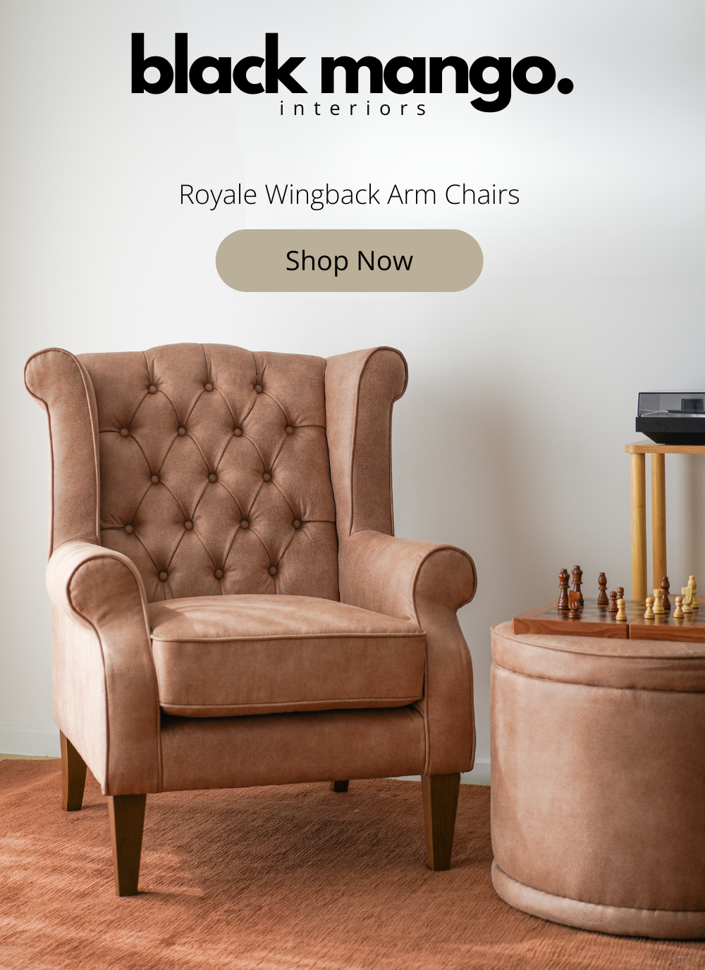 Royale Wingback Arm Chairs
