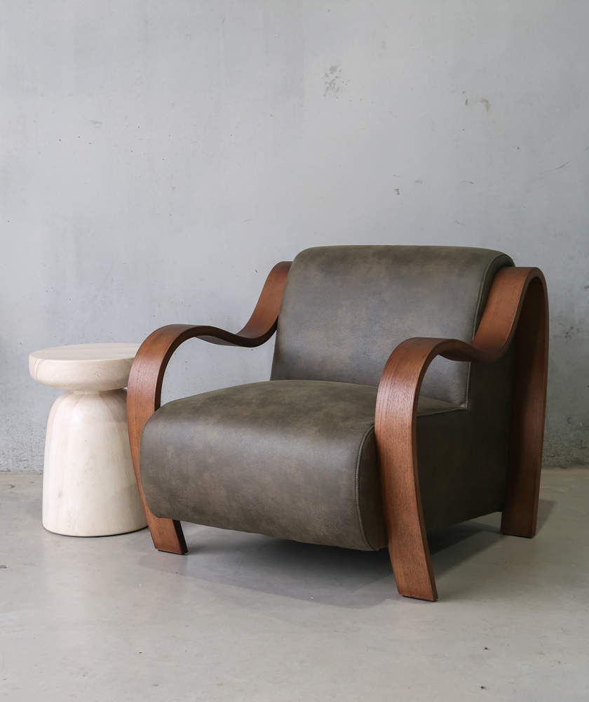 Dark Green Malawi Style Club Chair