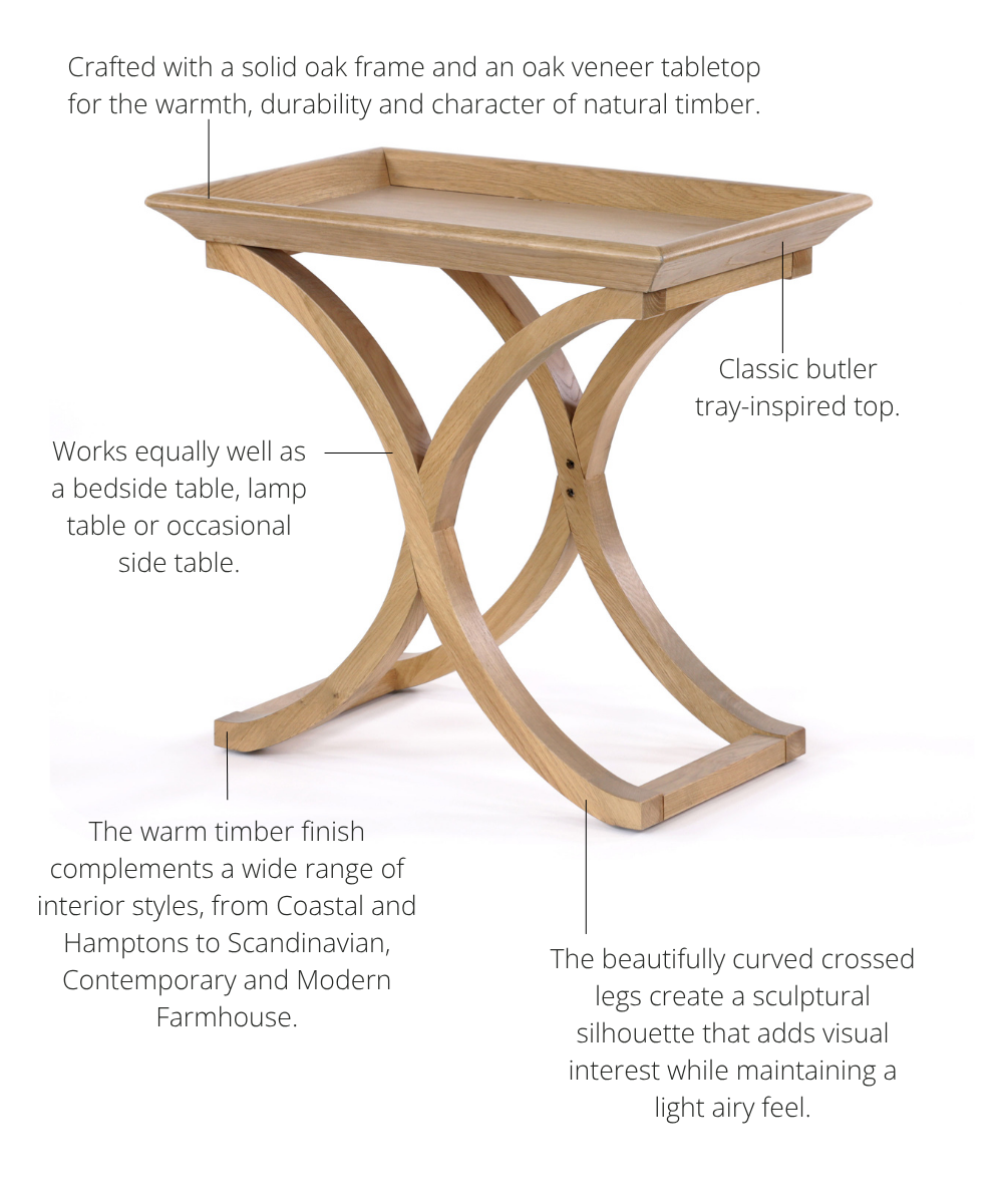 Evie Side Table Features