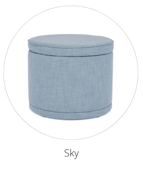 Mae Ottoman Small Sky