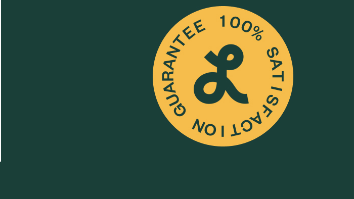 GUARANTEE 100% SATISFACTION