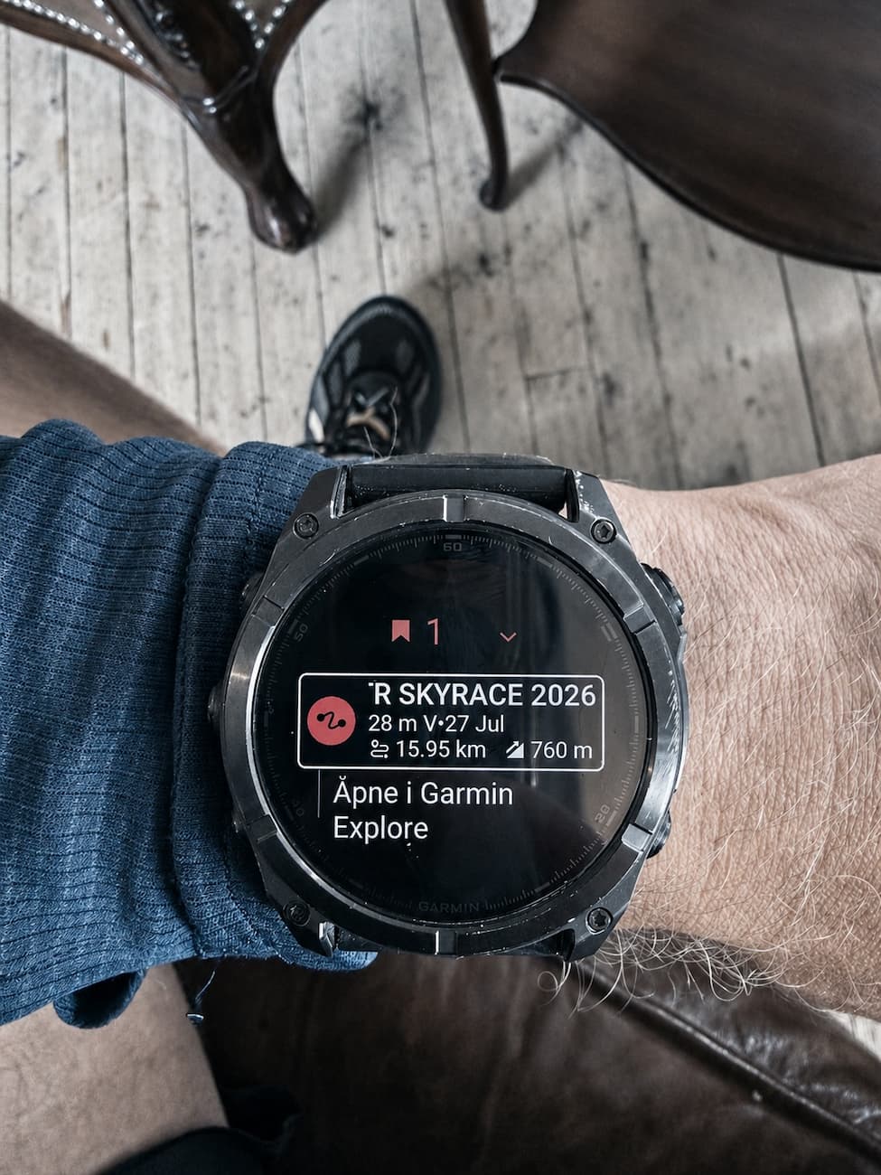 Løypa lagt inn
